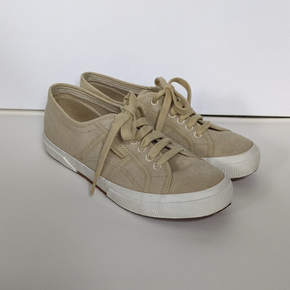Superga Women’s US Size 8.5 Organic Canvas Natural Dye Sneaker